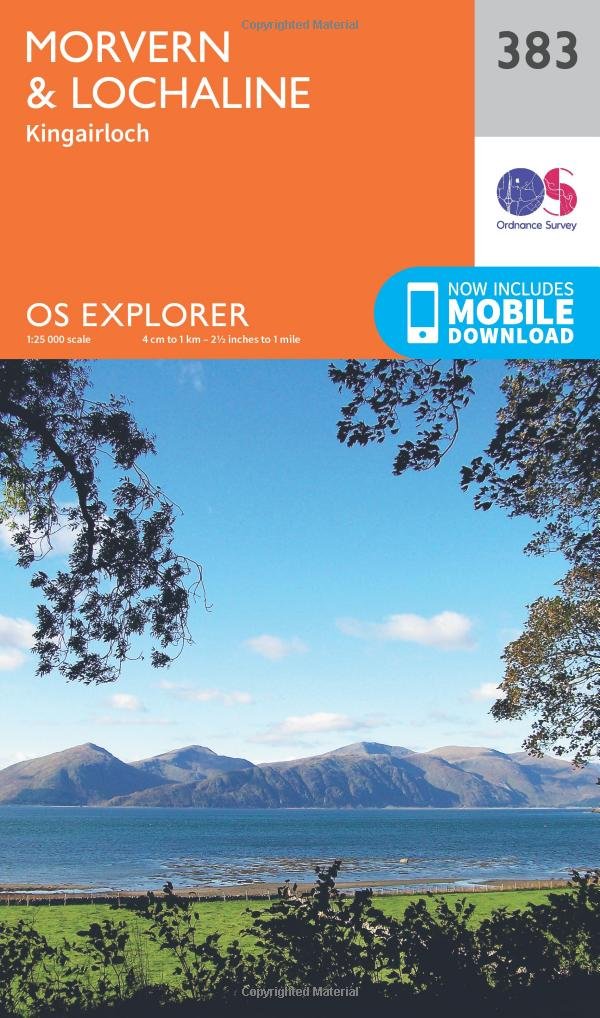 Morvern & Lochaline Map | Kingairloch | Ordnance Survey | OS Explorer Map 383 | Scotland | Walks | Hiking | Maps | Adventure