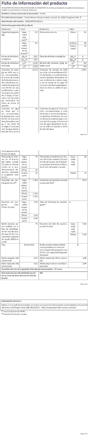 Candy CBDO485TWME/1-S Lavasciuga Smart a incasso, Capacità 8 kg, 1400 Giri, Carica Frontale, Wi-Fi + Bluetooth, 60x53x82 cm, Bianco, Classe D Candy CBDO485TWME/1-S Lavasciuga Smart a incasso, Capacità 8 kg, 1400 Giri, Carica Frontale, Wi-Fi + Bluetooth, 60x53x82 cm, Bianco, Classe D