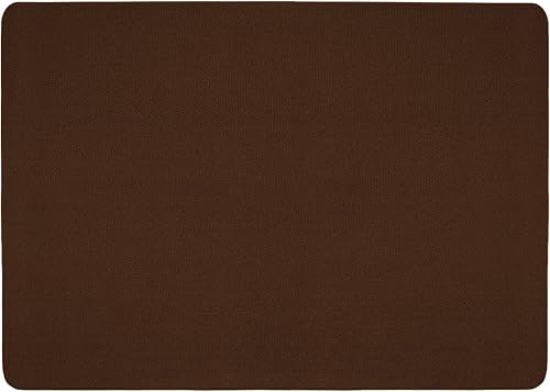 Miniatura 8 de House, Home and More Alfombra antideslizante para interiores, color marrón chocolate, 4 pies x 4 pies