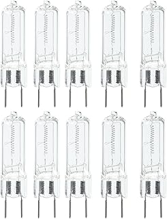 Anyray A1710Y (10)-Bulbs G8 100W 100 Watt 130V Halogen T4 Light G8 Bulbs 120V GY8.6 Lamps