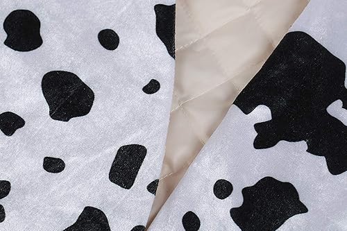 Miniatura 5 de Hestenve Chaleco de disfraz hippie vintage con estampado de vaca para hombre