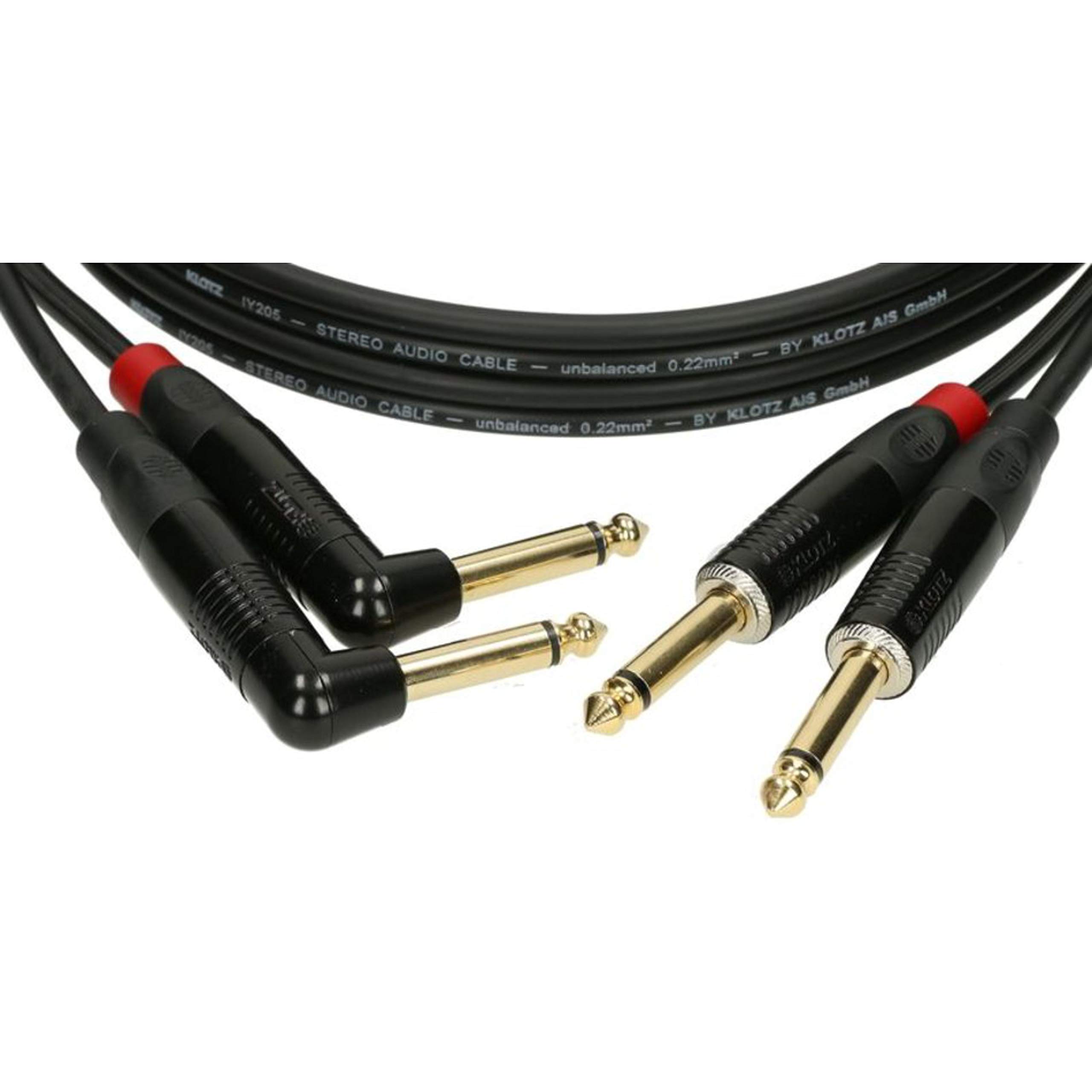 Klotz KMPR0300 KeyMaster Twin Instrumentenkabel 3m Instrumentenkabel Instrumentenkabel