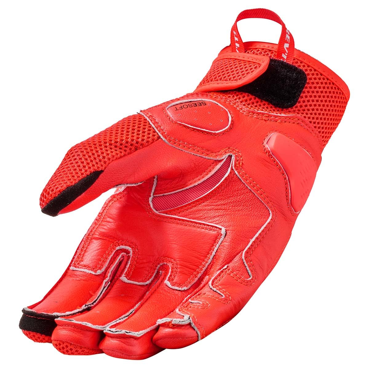 REV'IT! Revit Ritmo Guanti da moto, bianco/rosso/nero, S