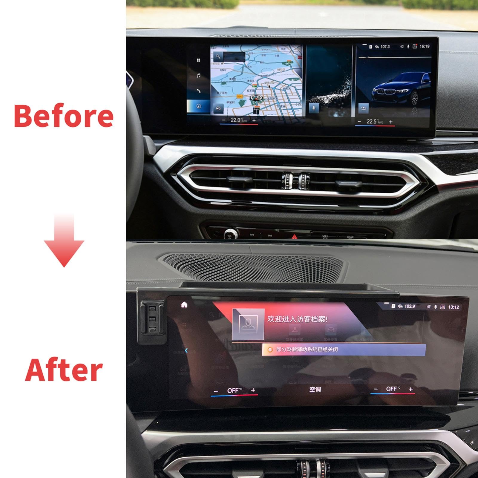 Uchwyt Samochodowy na Telefon dla BMW serii 4 2023-2025, uchwyt samochodowy na telefon komórkowy uchwyt GPS stojak na nawigację