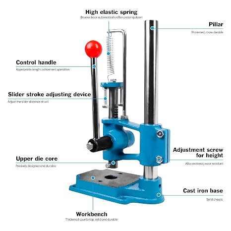 RATTMMOTOR Lightweight Precision JR16 Manual Press Puncher Machine
