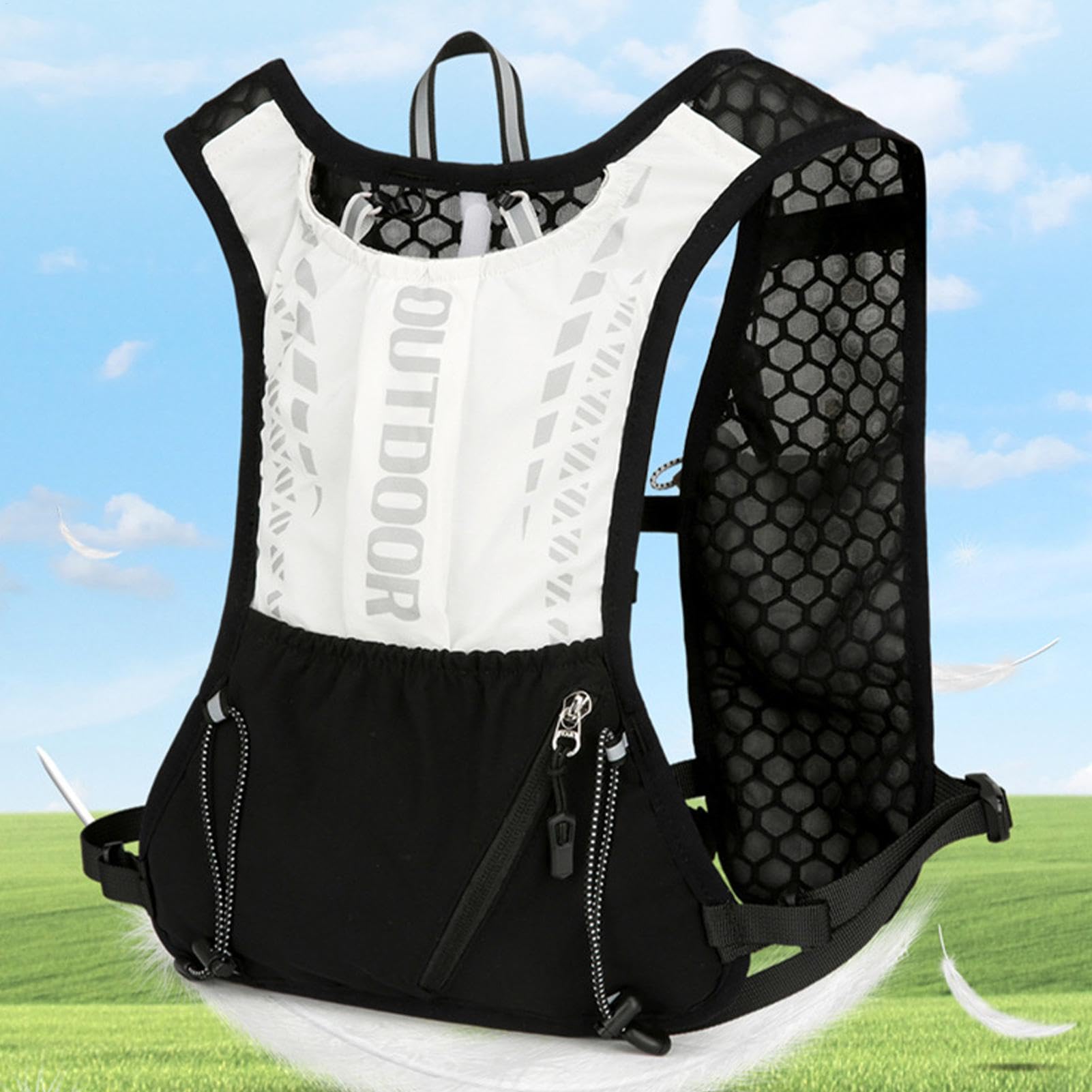Gilet de course pour les hommes, gilet en cours d'exécution pour les femmes | Running Vest Chest Téléphone Téléphone | Fournitures sportives légères, réglables, randonnées en plein air, entraînement d