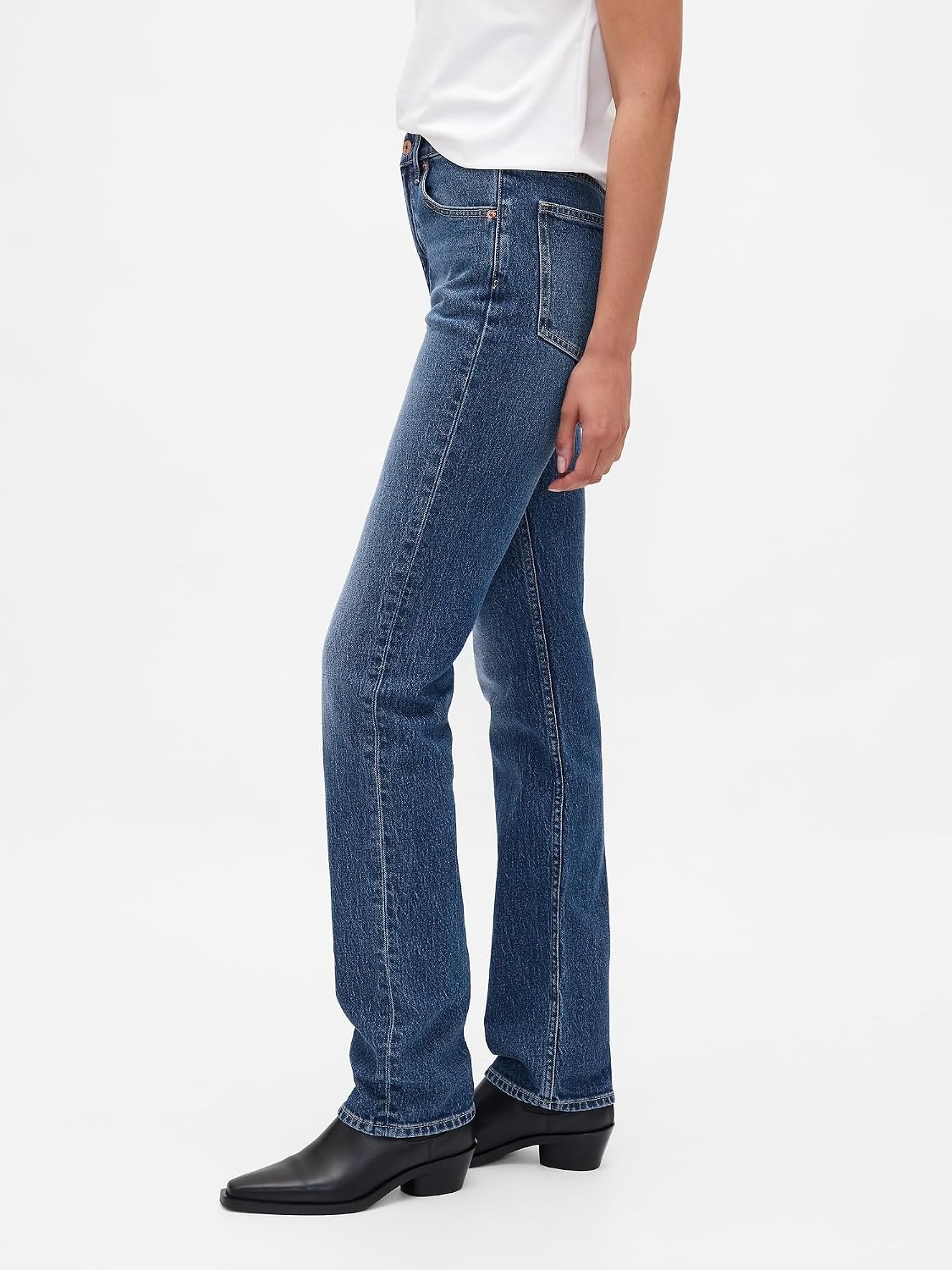 Gap Women's High Rise 90s Slim Straight Denim Jeans image 3