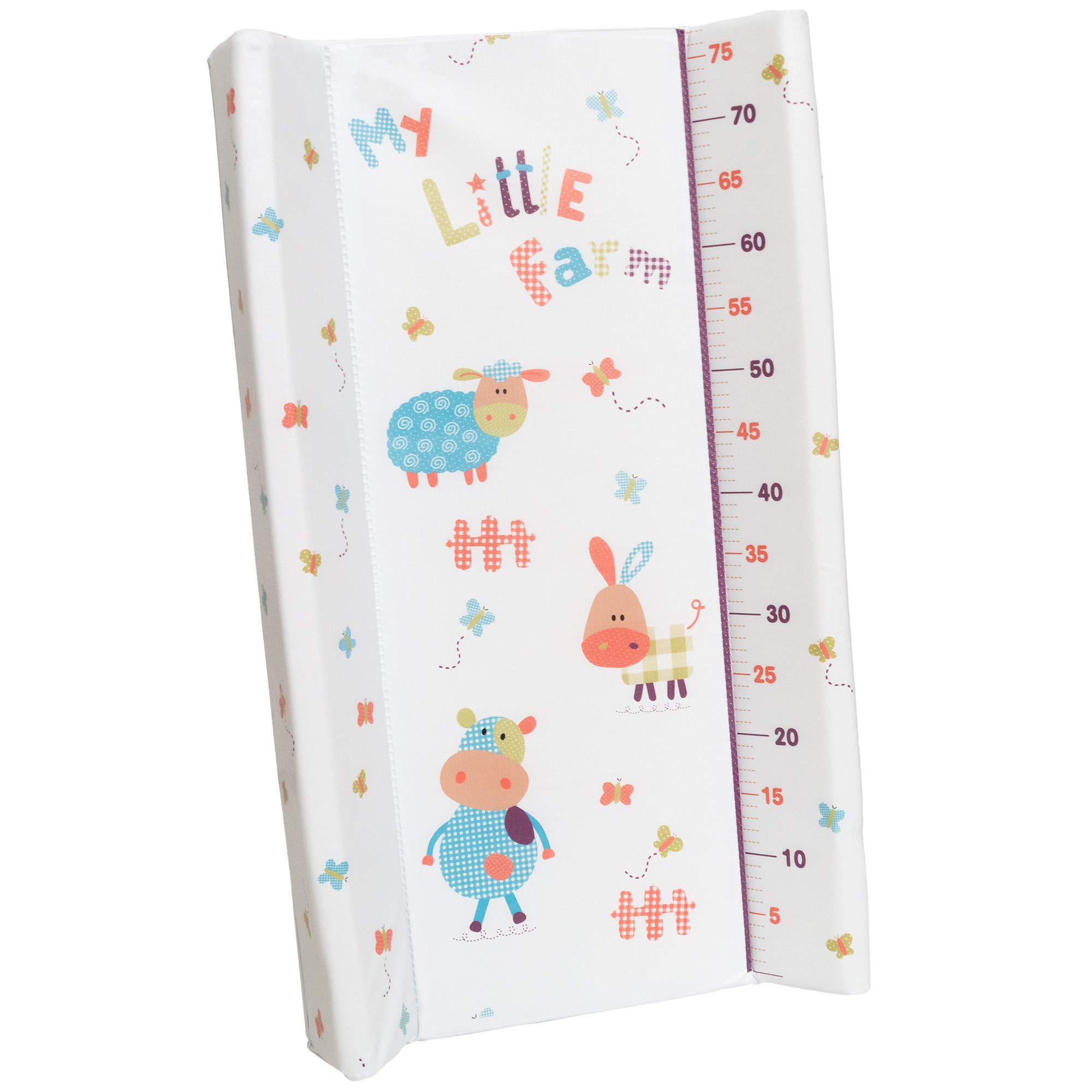 ib style® KOA Wickeltisch mit Badewanne mobiler Wickeltisch Klappbar 4 Dekore MY LITTLE FARM COLOR