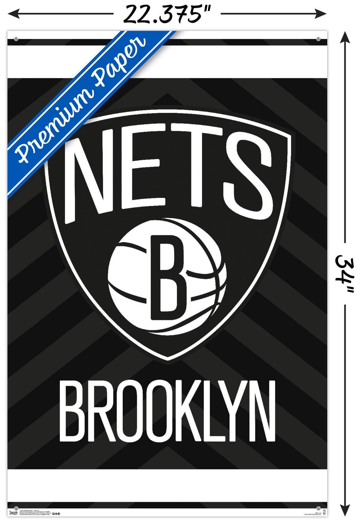 Amazon.co.jp: NBA ブルックリン・ネッツ - ロゴ 15 ウォールポスター