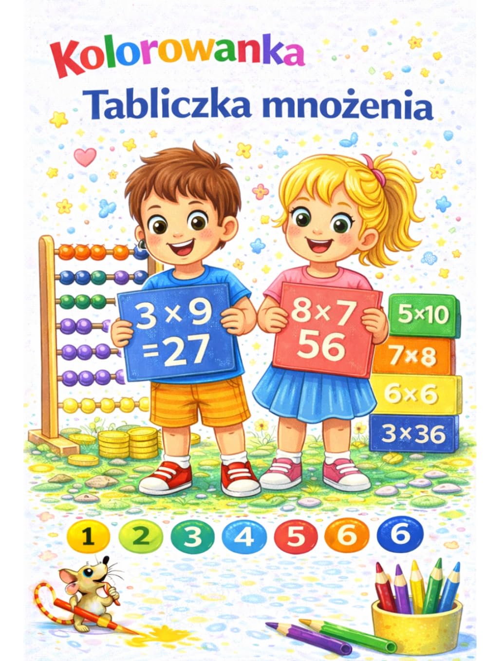 Kolorowanka tabliczka mnożenia: Nauka tabliczki mnożenia przez zabawę