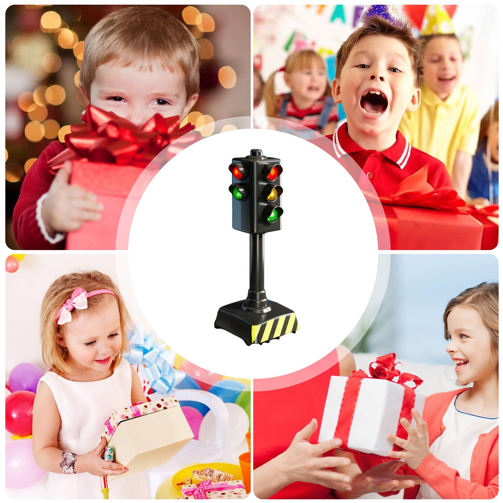 Generico Acheter Jouet de Feux de Circulation - de Feux de Circulation | avec signaux d'arrêt, Double Mode, Batterie, Interactifs - Sécurité pour, Jeux de rôle éducatifs