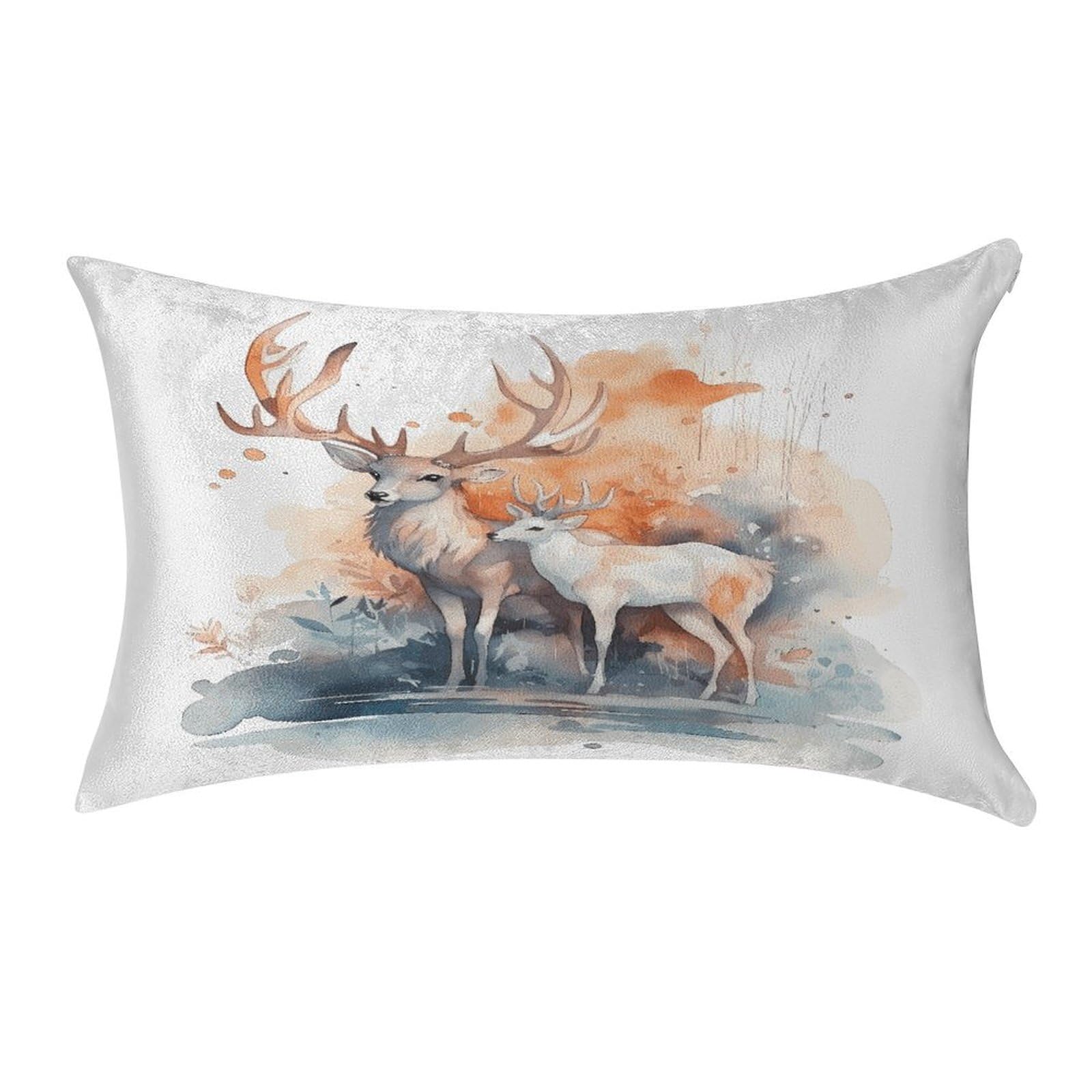 Btcowzrv Style Hand Drawn Deer Pillow Cover Pillow Case Pillowcase