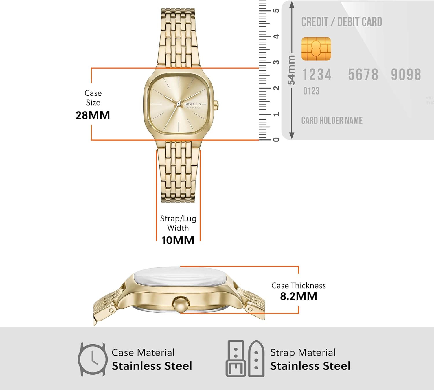 Skagen Women's Mellem Lille Three-Hand Stainless Steel Watch - Image 5