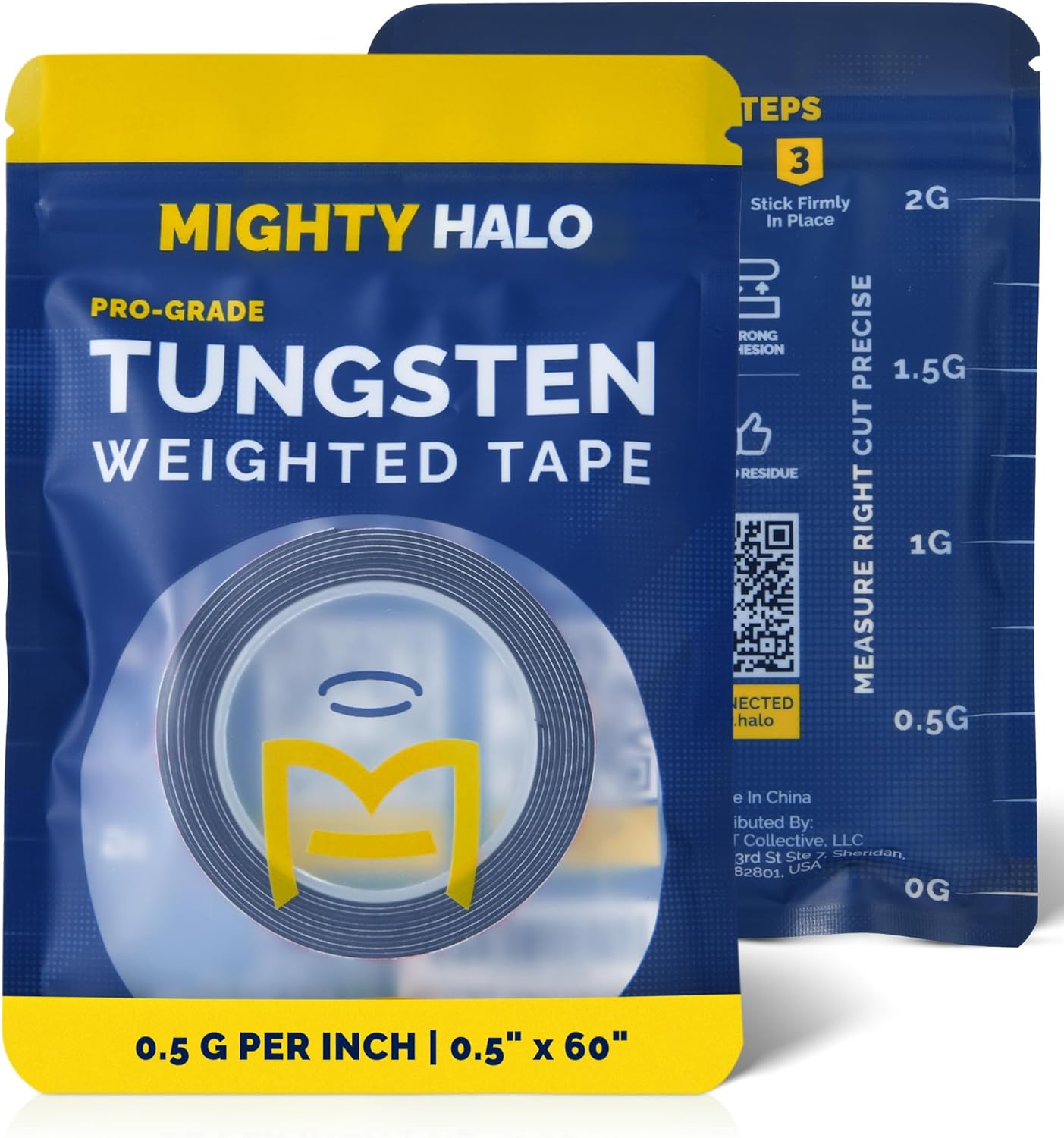 PRO-Grade Weighted Tungsten Tape for Pickleball Paddles, Tennis Rackets or Golf Clubs | Non-Toxic | 60inches