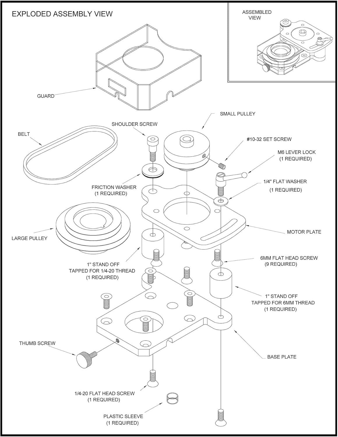 Mini Mill Belt Drive Conversion Kit - Easy to Install and Quieter Operation - No More Broken Gears, LittleMachineShop.com (2560)