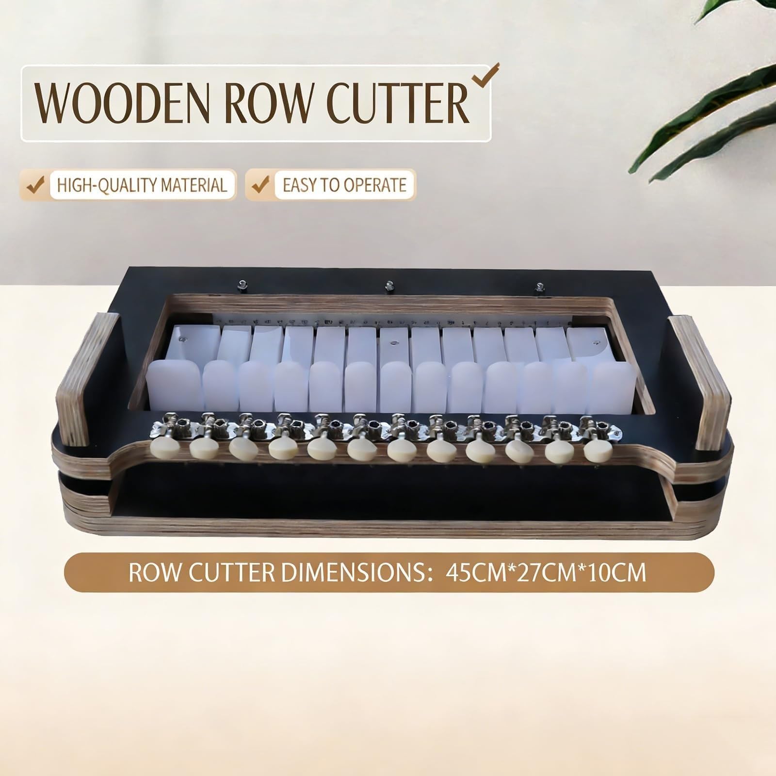Drahtseifenschneider aus Holz, handgefertigt, verstellbare Seifenschneidemaschine für 1-12 Riegel, 2,5 cm Dicke, hohe Härte für Kerzen, Käse und Butter