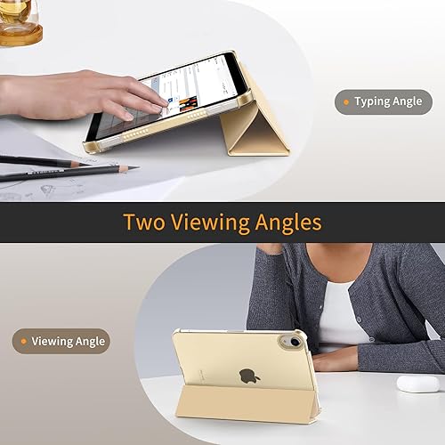 Miniatura 142 de MoKo Funda para iPad mini 7 (A17 Pro) Generation Case 2024, iPad mini 6 2021, funda delgada y ligera de 8.3 pulgadas de carcasa de policarbonato