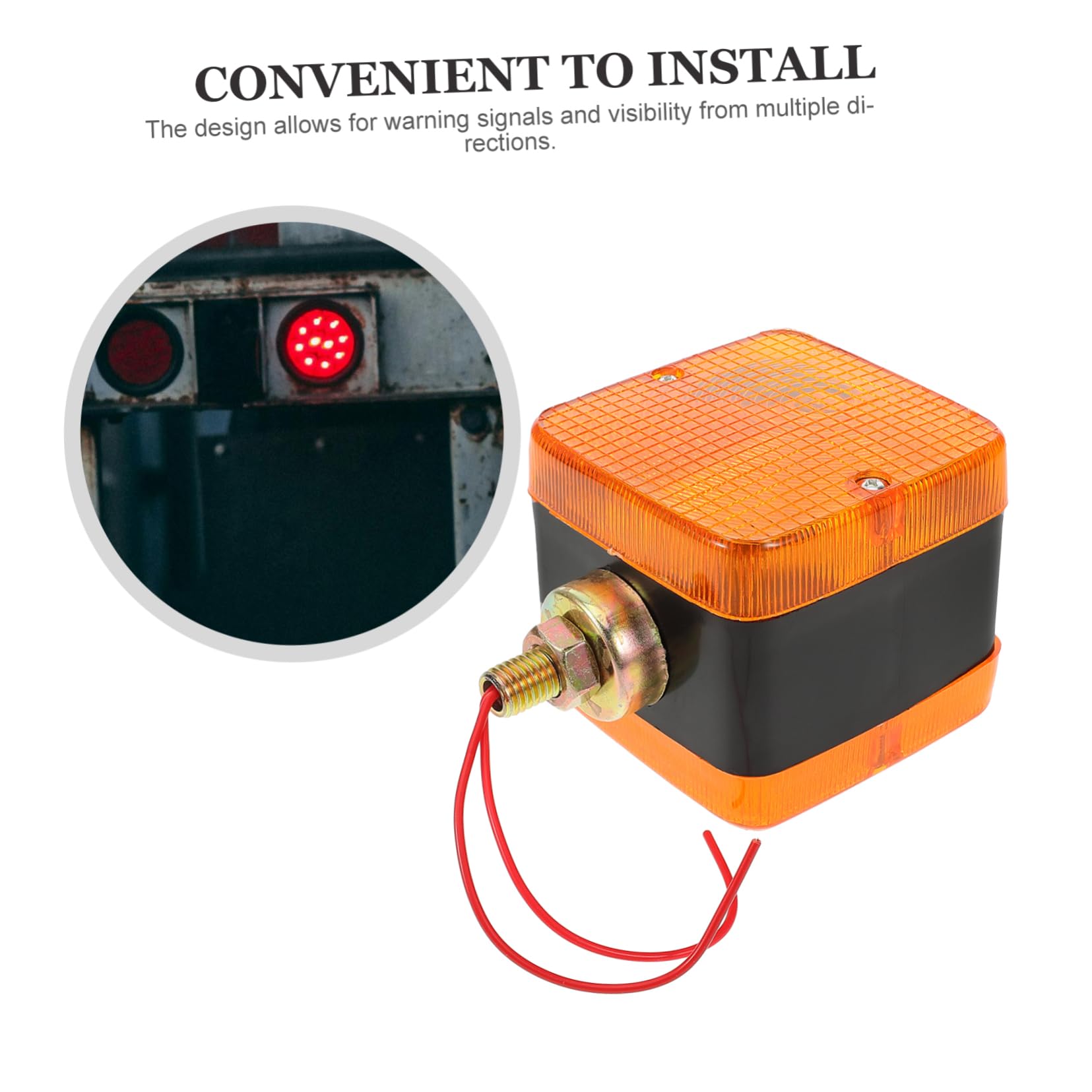 HAWILLOSCH 24V Forklift LED Turn Signal Light Dual Sided Marker Light High Brightness Warning Signal for Industrial Vehicles and Truck Modifications Easy Installation and Enhanced Safety