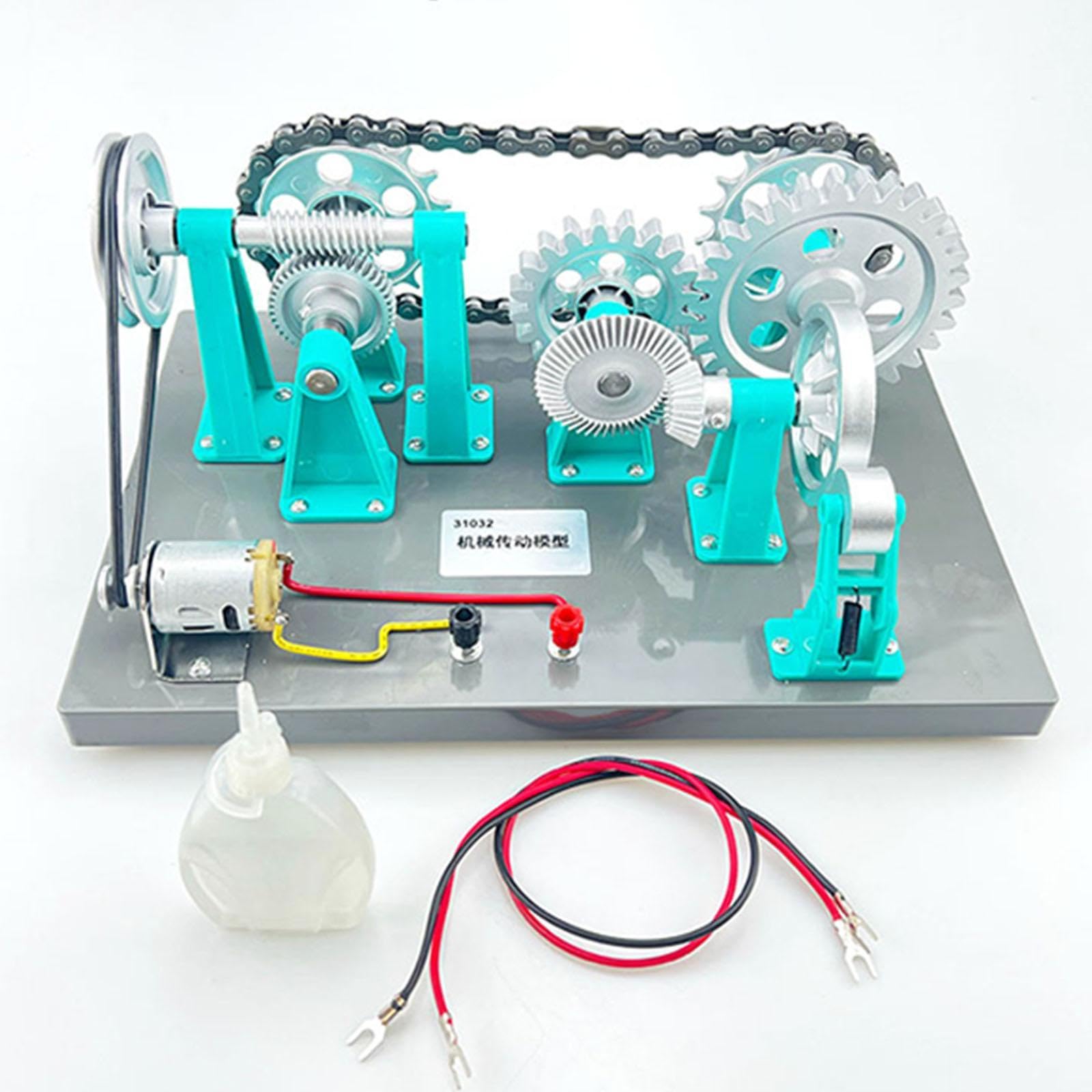 Modelo de Transmisión de Engranajes Mecánicos, Instrumento de Física, Equipo de Enseñanza de Ciencias.