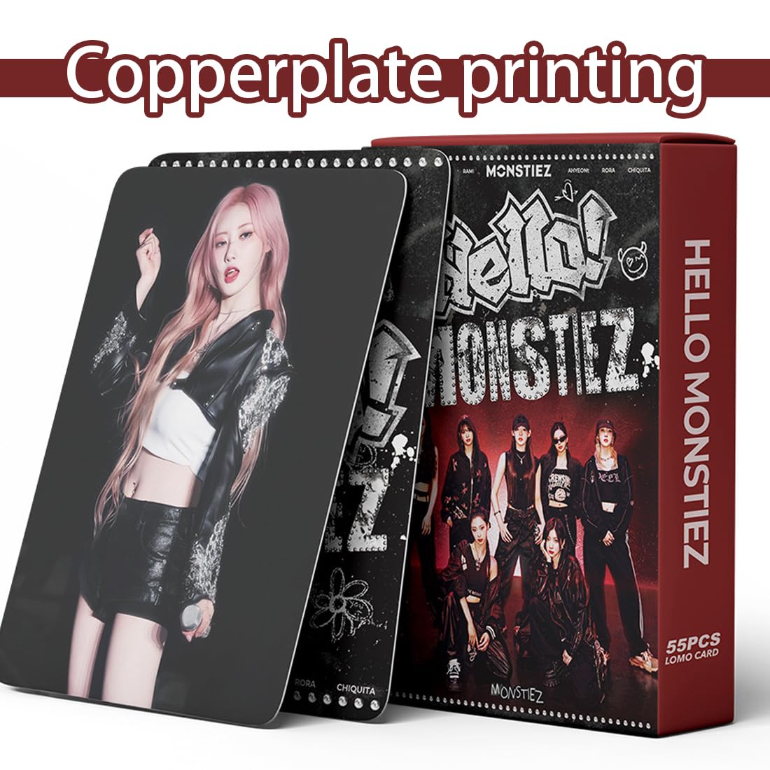 Kpop album z potworami dla niemowląt, karty kolekcjonerskie, karty kolekcjonerskie, koreańska kobieta Star BP, fotokartki fotograficzne, karty Lomo dla potworów (HELLO MONSTIEZ)