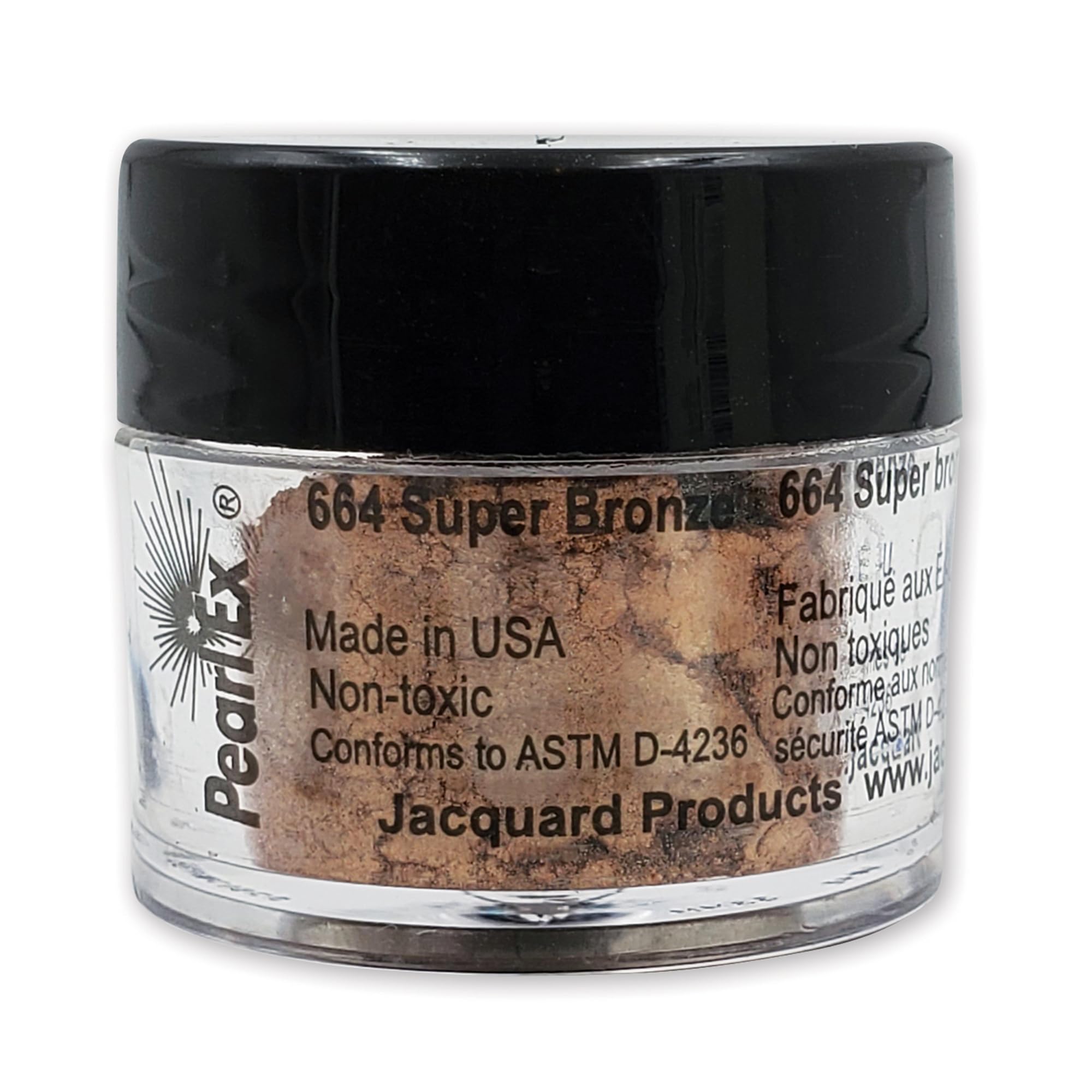 Jacquard Pearl Ex Pigment Powder 3 Grams Super Bronze - Loose Mica Powder for Epoxy Resin, Watercolors, Calligraphy Ink & Clay - Epoxy Pigment Powder - Epoxy Resin Color
