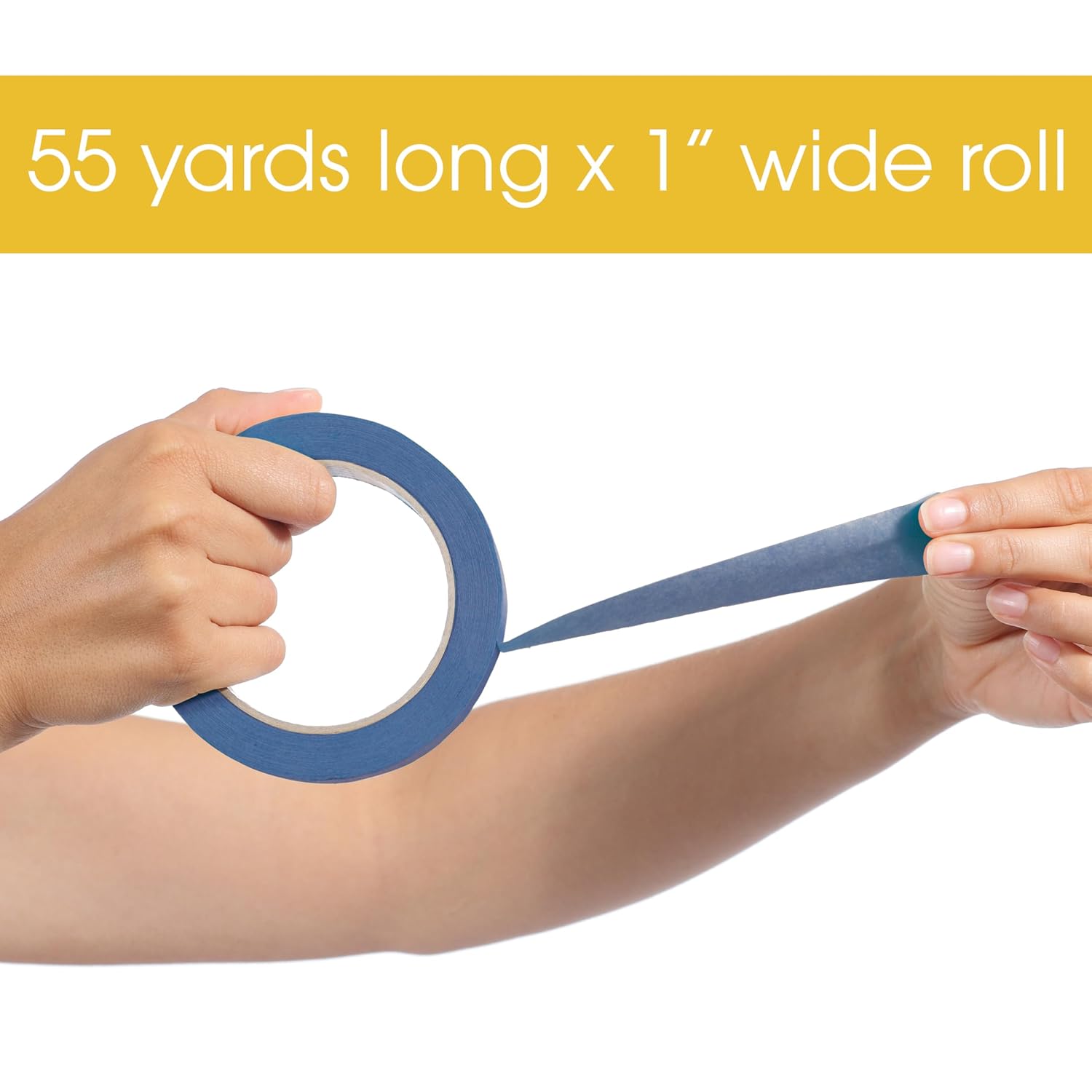 Better Office Products Blue Painters Tape, 1 Inch x 55 Yards, Bulk 20 Pack, Adhesive Painting Tape, Bulk Pack General Purpose Masking Tape, 20 Rolls x 55 Yards, 1100 Total Yards
