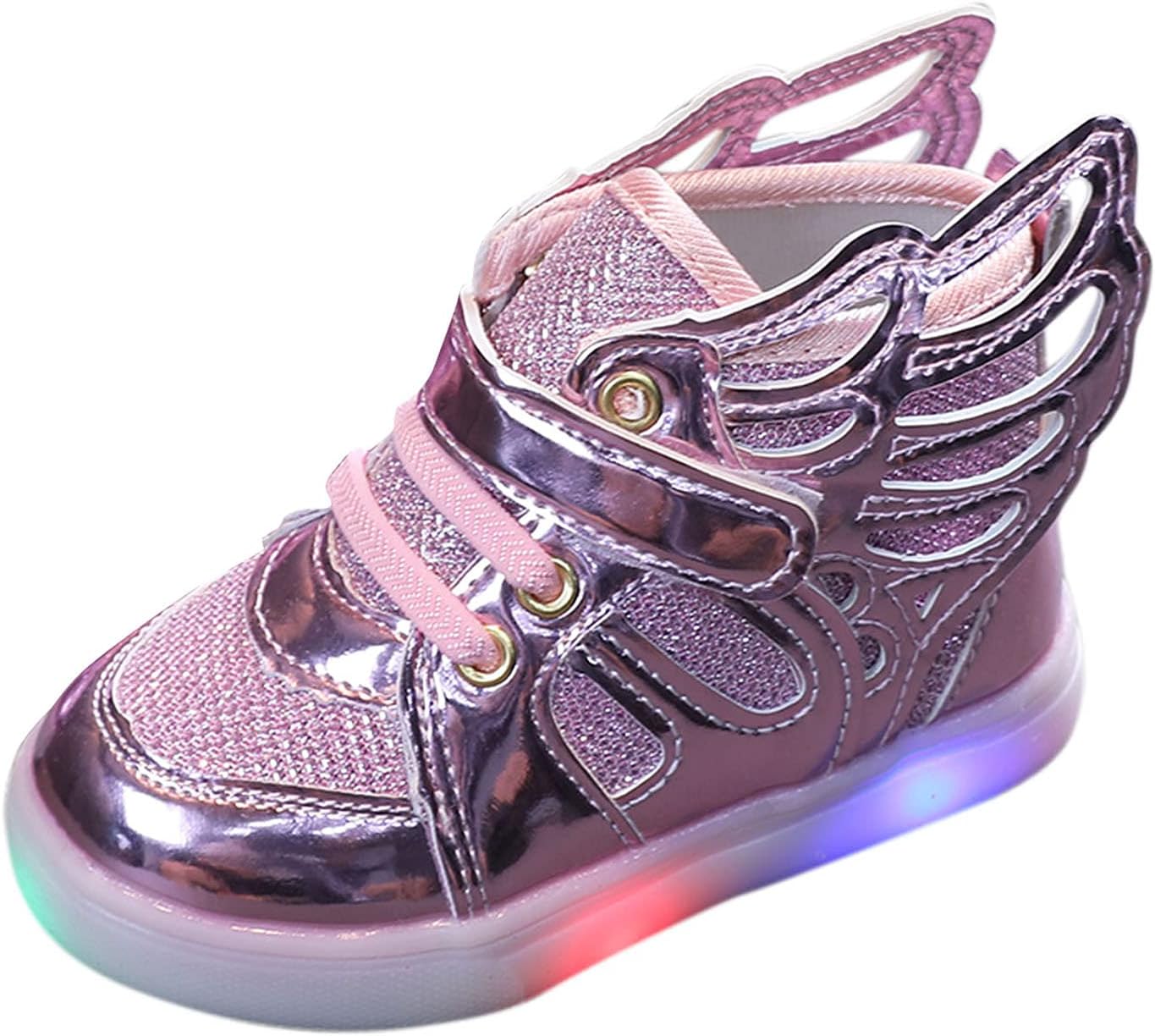 GenericUnisex Kids Led Light Up Trainers Flashing Shoes Low-top Sneakers with Remote Control for Boys and Girls.