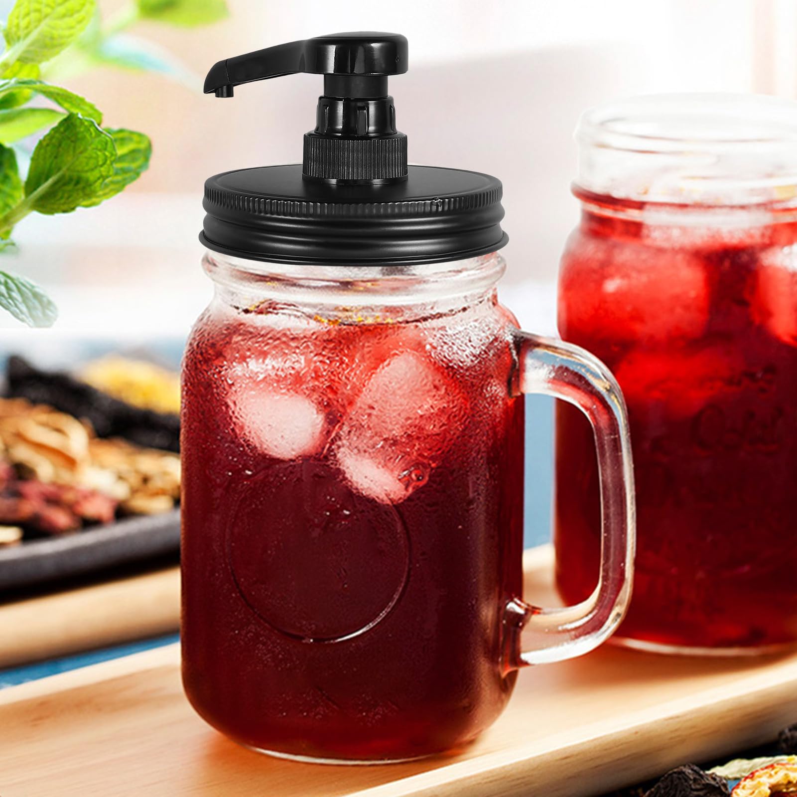Amosfun Pompa e Inossidabile da in Design Plastica Pressione Acciaio a Riutilizzabile 86mm, Ritorno Automatico Migliorato per Sciroppo per Bottiglie Uso Domestico