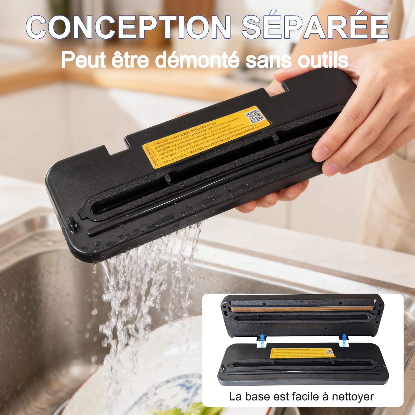 Macchina sottovuoto per alimenti con 60 sacchetti sottovuoto, sottovuoto multifunzione 5 in 1, con modalità bagnata e asciutta per conservare frutta, verdura, pane, carne, ecc.