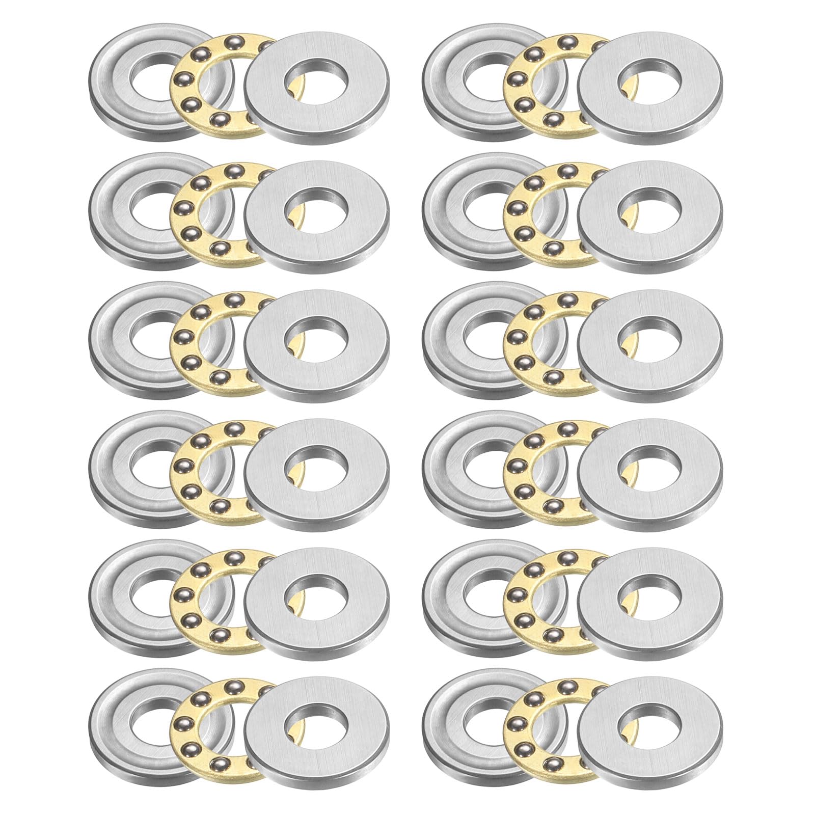 Miniature Thrust Ball Bearings - Chrome Steel, 8mm -18