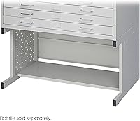 Vista 2 de Safco 4971LG Facil - Base alta para lima pequeña 4969LG, se vende por separado, gris claro