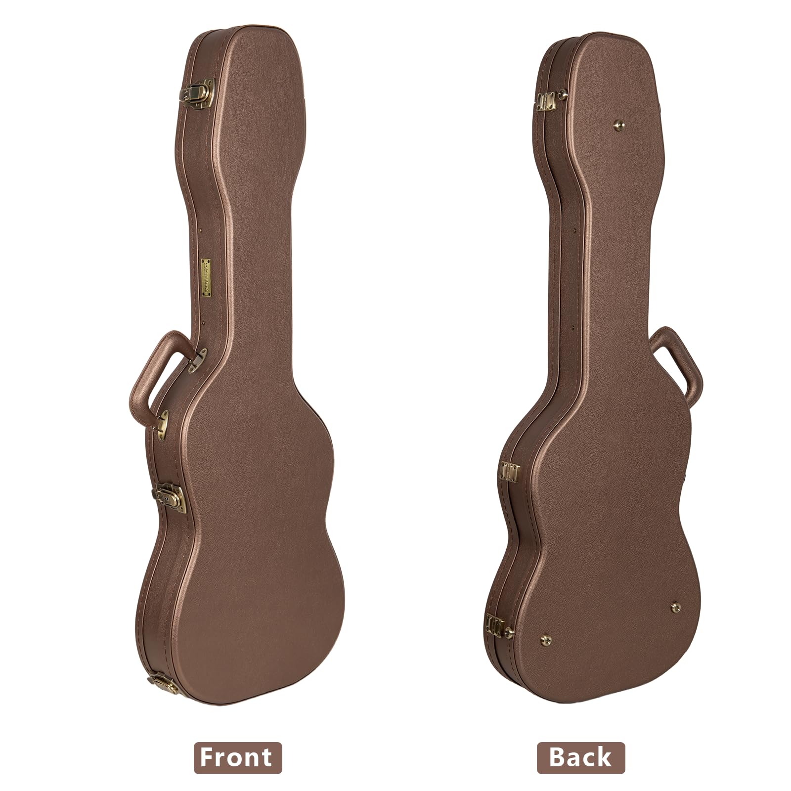 Crossrock Funda de Madera contorneada para Guitarra eléctrica, Interior de Terciopelo, Cerradura - Serie Designer