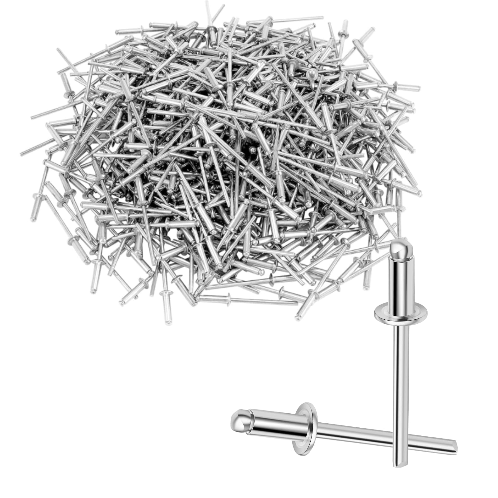 Wavanta 100 Pieces Aluminum Blind Rivets 3.2 x 10mm