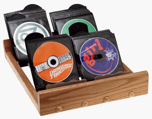 RD0100Oak Roladisc Library (100-Sleeves, Oak)