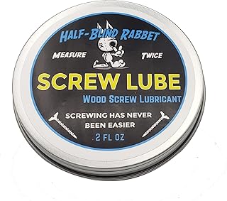 Screw Lube 2 Ounce Wood Screw Lubricant Made in The USA Half-Blind Rabbet Veteran Owned