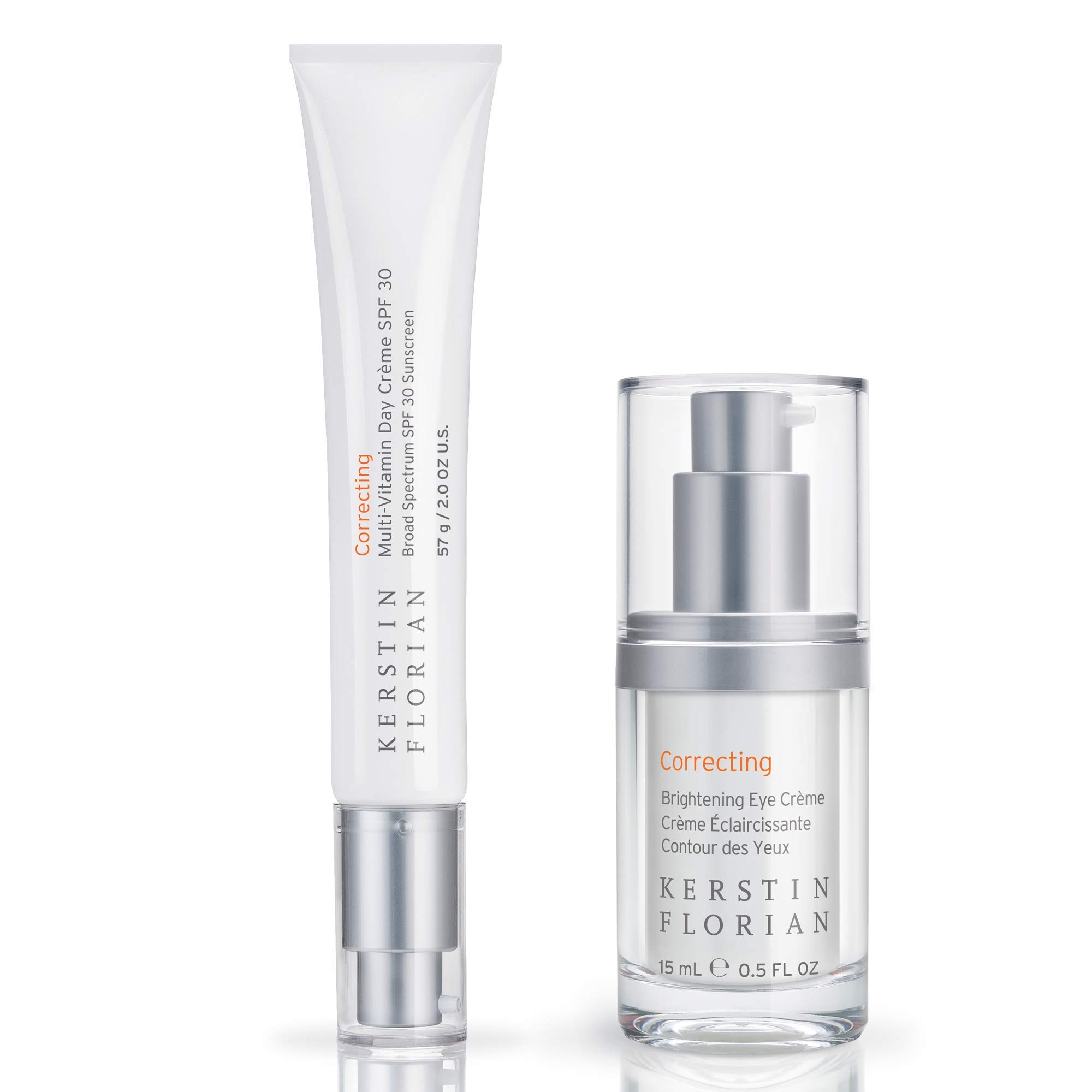 Kerstin FlorianMulti Vitamin Day Creme SPF 30 & Brightening Eye Creme Set | Daily Facial Moisturizer with Sunscreen | Clinically Proven to Reduce Dark Circles and Wrinkles