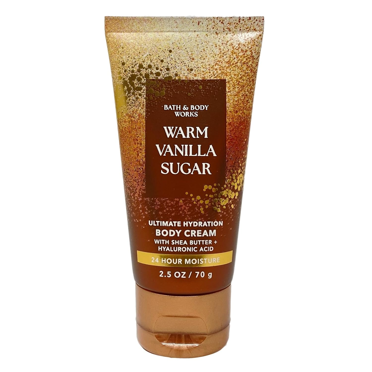 Bath & Body Works Warm Vanilla Sugar Mini Body Cream and Fragrance Mist Duo Set with a Natural Oats Sample Soap - Travel Size