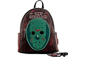 Loungefly Halloween: Friday the 13th Jason Cosplay Glow in the Dark Mini-Backpack