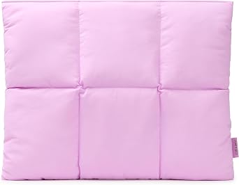Comfyable Puffy Laptop Sleeve 13 Inch 14 Inch, Quilted Puffer Laptop Carrying Case for Women, Pillow Case Compatible with MacBook Air/Pro M5 M4 M3 M2 Pro/Max 2026, 13" MacBook Neo A18, Lavender Pink