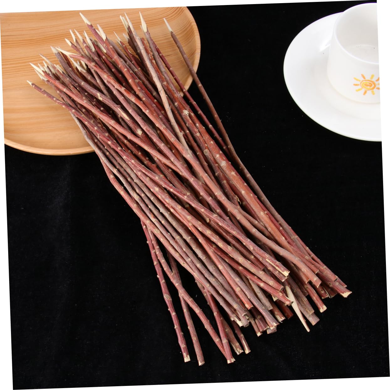 Abaodam BBQ Skewers 100pcs Corn Barbecue Forks Wooden Grill Tools for Family BBQ