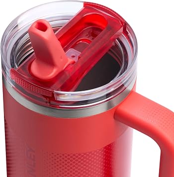 Stanley Quencher Pro Tour Flipstraw Tumbler 30 oz Hot Coral Fade (BOX)