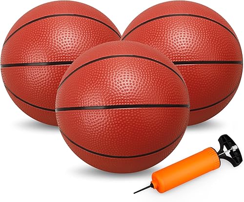 Miniatura 9 de Juego de baloncesto para piscina de agua de 8.6 pulgadas con bomba, bola de repuesto para aro de baloncesto, trampolín, pelotas de baloncesto