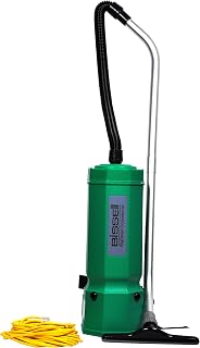 Bissell BigGreen Commercial BG1001 High Filtration Backpack Vacuum, 1375W, 25.5" Height, 10 qt Capacity, Red