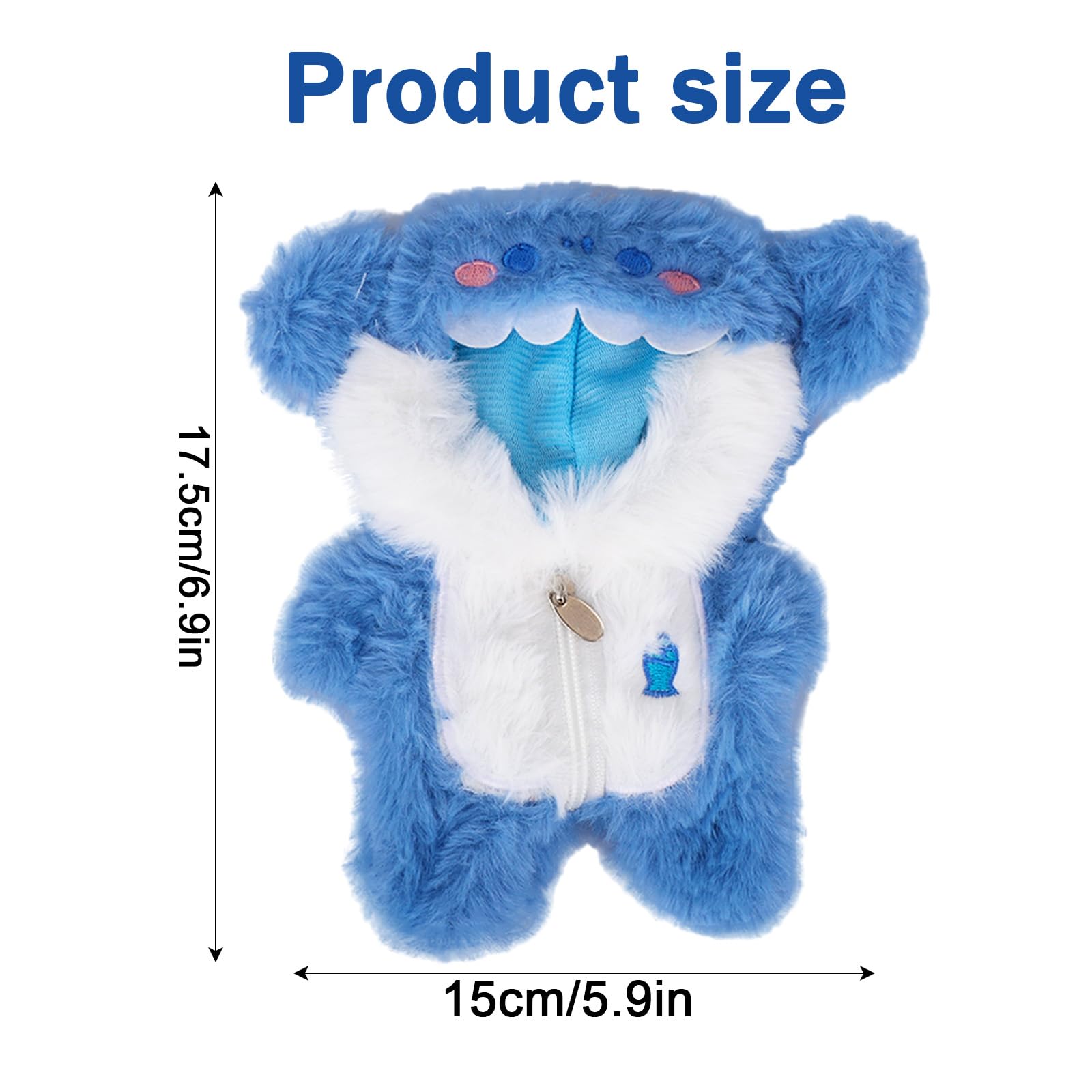 Gosknor Abiti per Bambole da 17cm, Carini Stile Animale Morbidi Vestito da Bambole Accessori Costumi Giocattolo Regali per Collezionisti di Travestimenti Appassionati