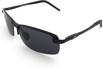 J+S Ultra Lightweight Mens Rimless Sports Sunglasses, Polarized, 100% UV protection