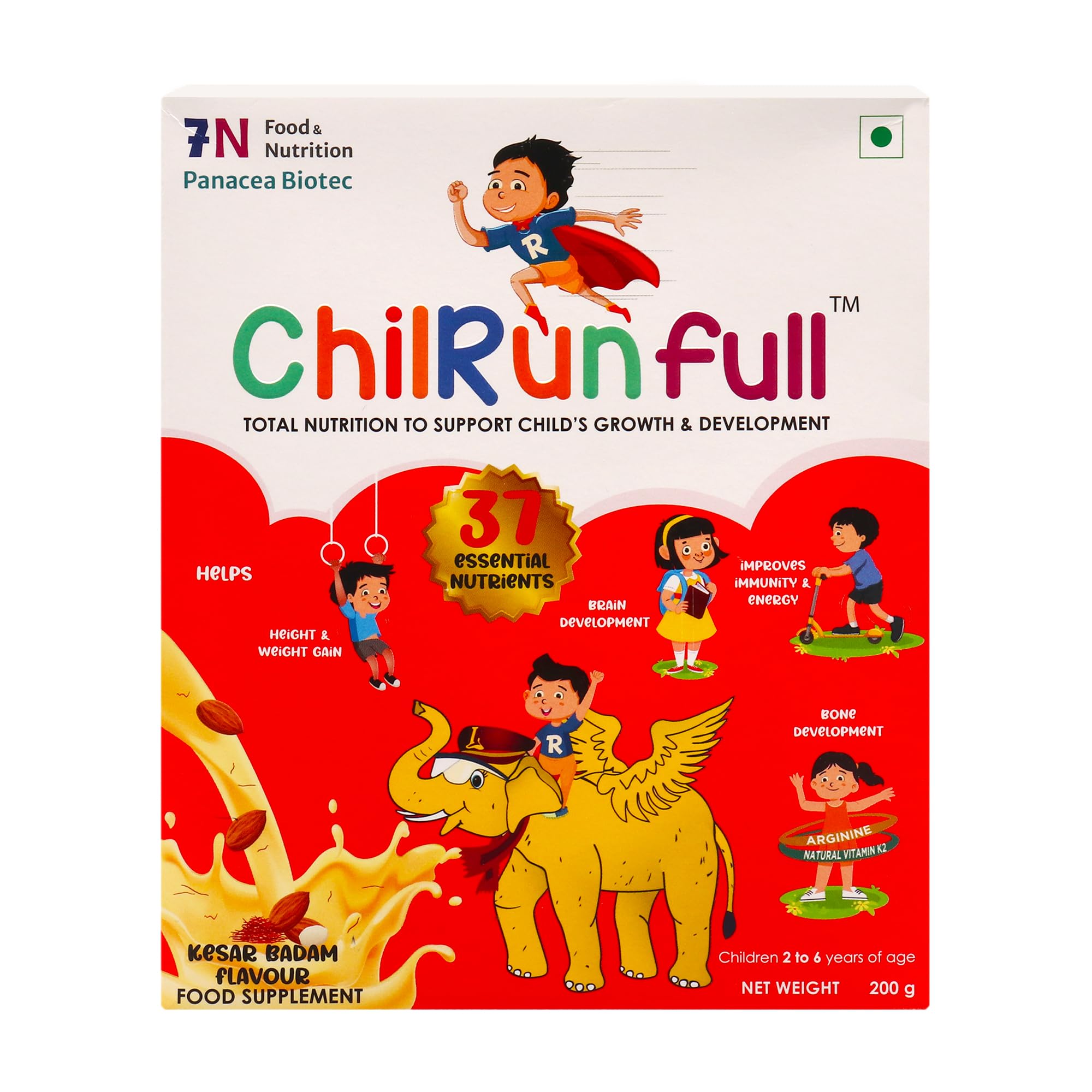 ChilRun Full 2+, Kesar Badam, 200g, Box. Total Nutrition For Children’s Growth, Supports Weight & Height Gain, Immune Function & Brain Development. (B0CHFD9P6X) Amazon Price History, Amazon Price Tracker