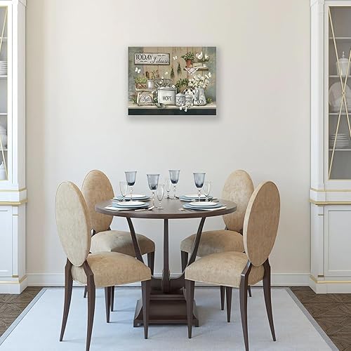 Miniatura 6 de Arte de pared rústico para cocina, cuadros de granja, decoración de pared de comedor de campo, impresiones de pintura Farm Today I Choose Joy