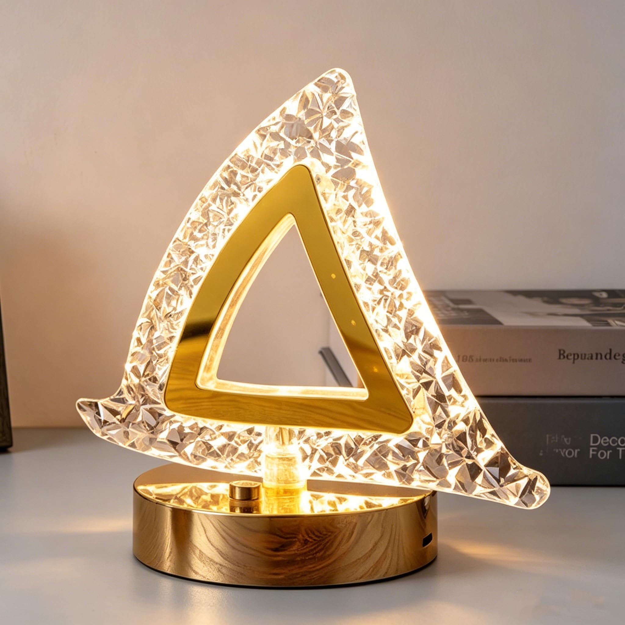 Maimeili Diamond Crystal Table Lamp Stepless Dimmable Desk Lamp — image 1