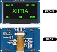Vista 2 de 2 unids 2.42 pulgadas 128x64 OLED LCD módulo SSD1309 7 Pin SPI/IIC I2C interfaz serie para Arduino UNO R3 (luz verde)