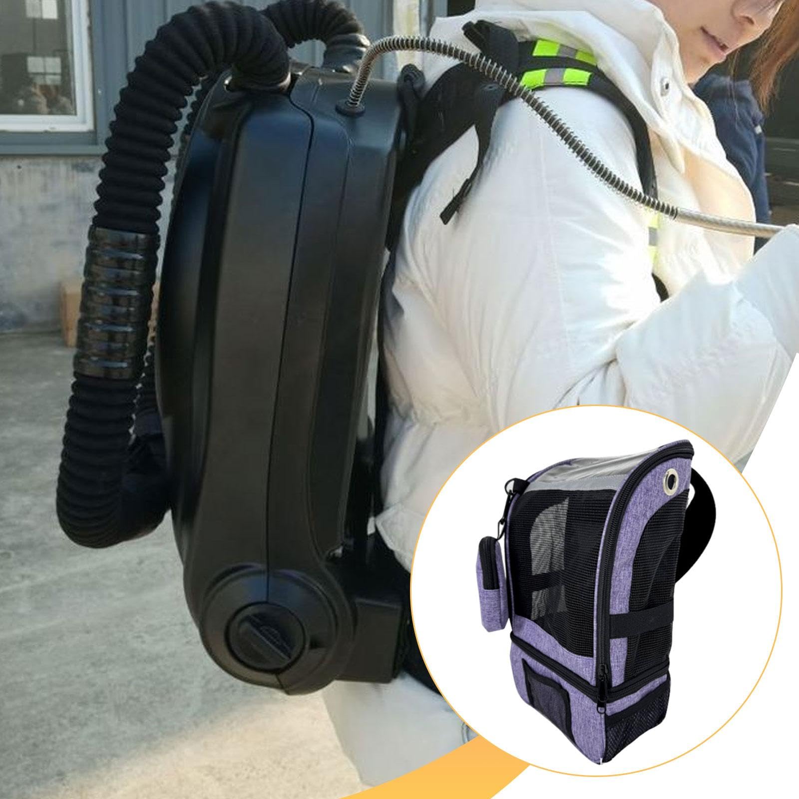 perfk Zaino per concentratore di ossigeno, borsa per il trasporto, leggero, comodo e portatile, accessori per macchina per ossigeno per, Viola